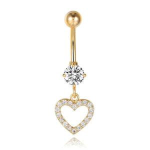 Cilla Navelpiercing met Hart Hangertje Goudkleurig