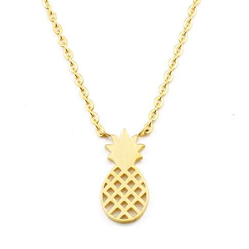 Cilla Jewels dames ketting Pineapple geelgoud Verguld 1 Cilla Jewels dames ketting Pineapple geelgoud Verguld