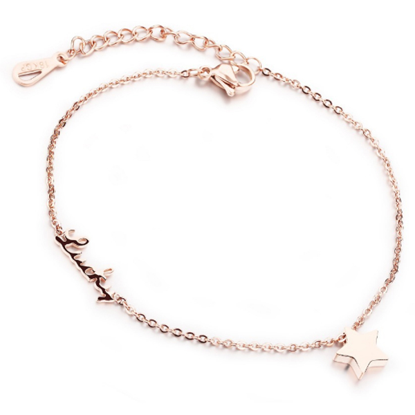 Cilla Jewels enkelband Lucky Star Rose Goudkleurig 1 Cilla Jewels enkelband Lucky Star Rose Goudkleurig