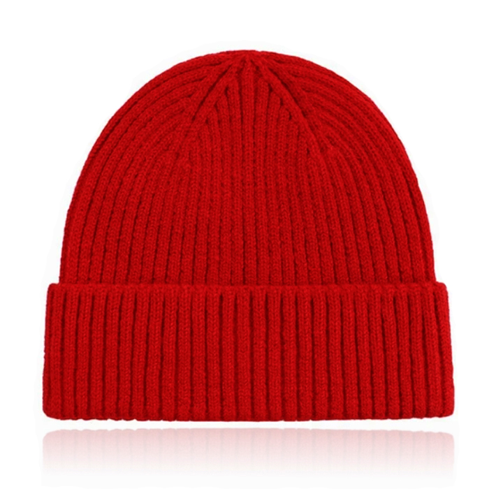 Classic Beanie Muts Dames - Bright Red 1 Classic Beanie Muts Dames - Bright Red