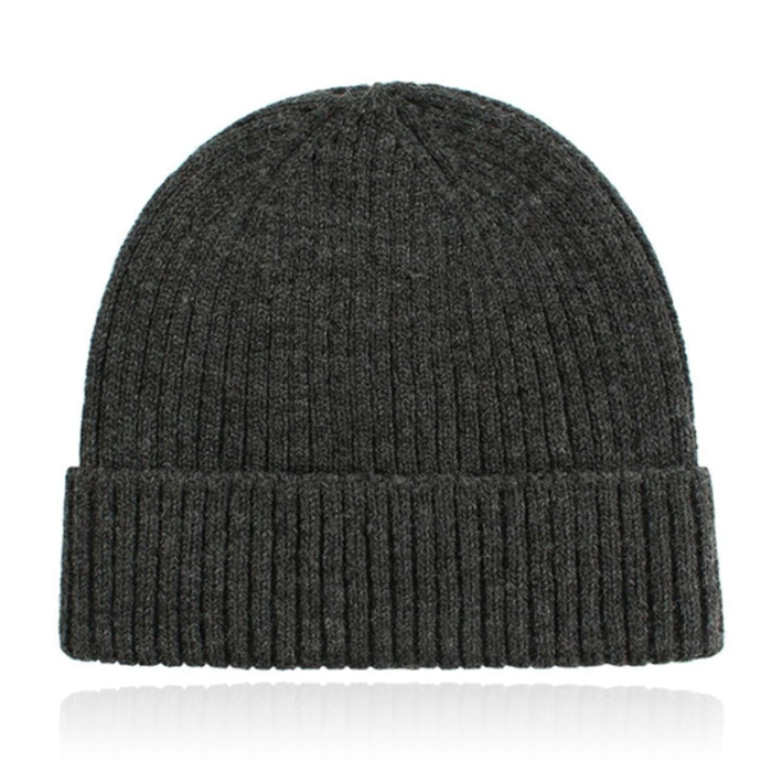 Classic Beanie Muts Dames - Dark Grey 1 Classic Beanie Muts Dames - Dark Grey