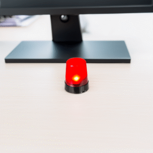 Bureau Alarm met Bewegingssensor - Zwaailamp