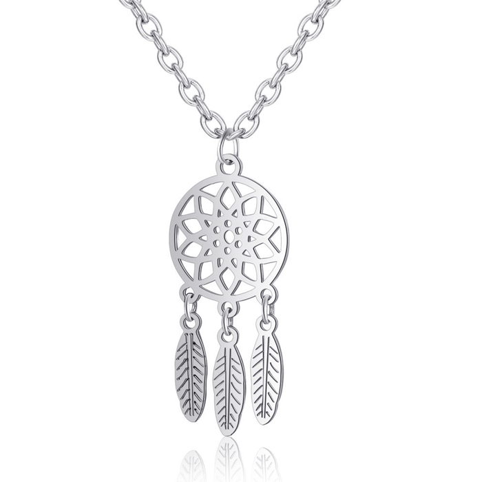 Dromenvanger Ketting Dames Zilverkleurig Edelstaal 1 Dromenvanger Ketting Dames Zilverkleurig Edelstaal
