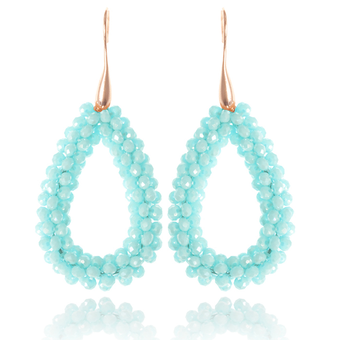 Druppel oorbellen Cilla Jewels Stardust Turquoise Goudkleurig 1 Druppel oorbellen Cilla Jewels Stardust Turquoise Goudkleurig