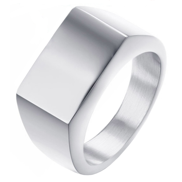 Edelstaal zegelring Zilverkleurig van Mendes Jewelry-19mm 1 Edelstaal zegelring Zilverkleurig van Mendes Jewelry-19mm