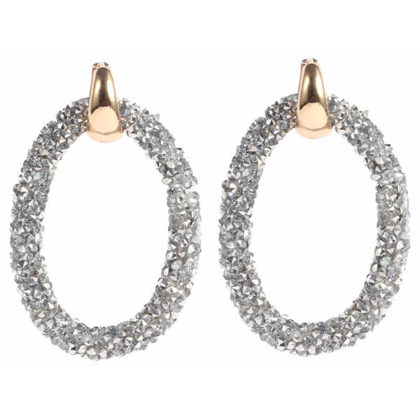 Cilla Jewels oorbellen Crystal Oval Zilverkleurig 1 Cilla Jewels oorbellen Crystal Oval Zilverkleurig