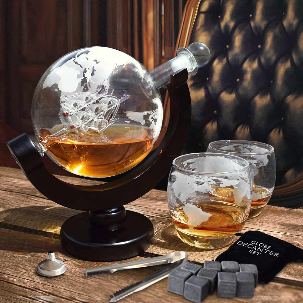 Globe Whiskey Decanter 1 Globe Whiskey Decanter