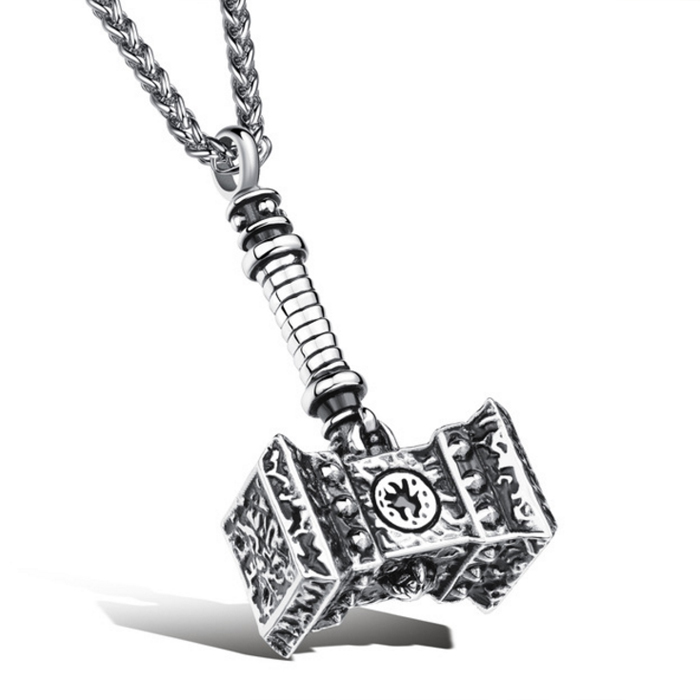 Heren ketting Edelstaal Hammer of Thor kettinghanger 1 Heren ketting Edelstaal Hammer of Thor kettinghanger