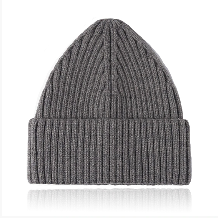 Korte Beanie Muts - Grijs 1 Korte Beanie Muts - Grijs
