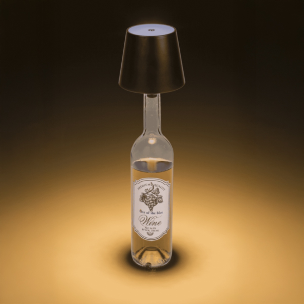 LED Lamp voor op Fles - 3 Lichtstanden - Dimbaar & Draadloos 1 LED Lamp voor op Fles - 3 Lichtstanden - Dimbaar & Draadloos