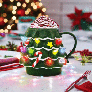 LED Kerstboom Mok - 200ml - Met Verlichting - Uniek Kerstcadeau