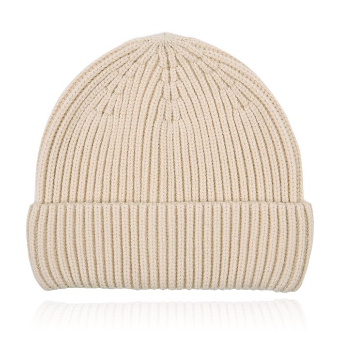 LGT JWLS Creme Beanie Muts voor Dames Medium Pasvorm 1 LGT JWLS Creme Beanie Muts voor Dames Medium Pasvorm