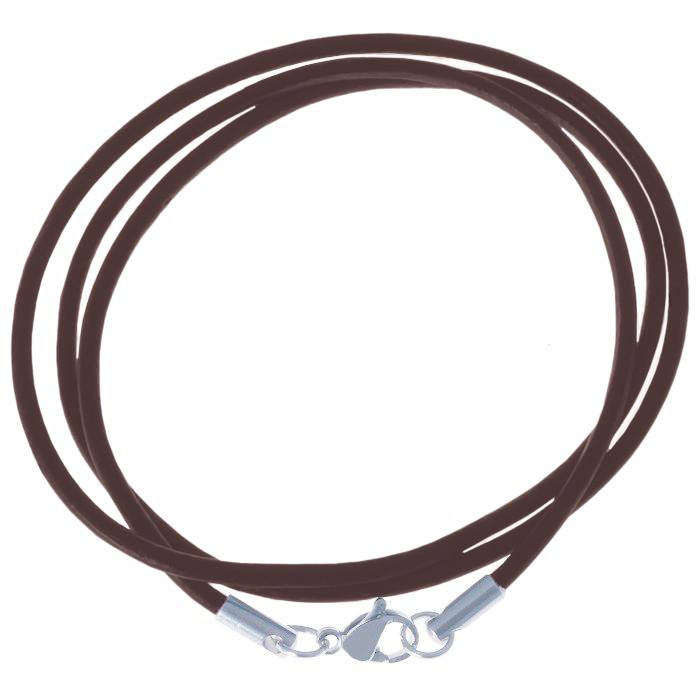 LGT Jewels leren koord ketting bruin 3mm-50cm 1 LGT Jewels leren koord ketting bruin 3mm-50cm