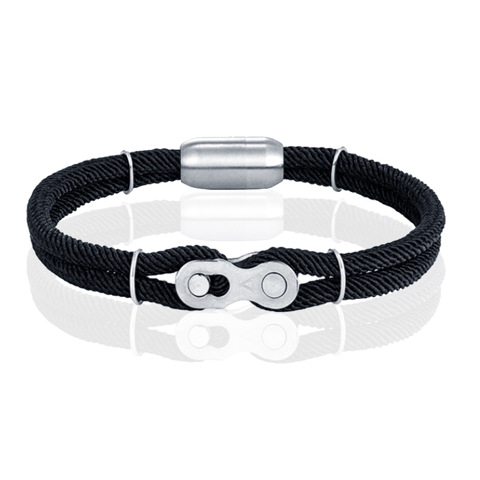 LGT JWLS Armband - Locomotief Zwart-21cm 1 LGT JWLS Armband - Locomotief Zwart-21cm