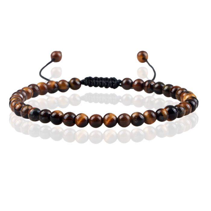 Memphis No.1 Armband - 4mm Tigereye 1 Memphis No.1 Armband - 4mm Tigereye