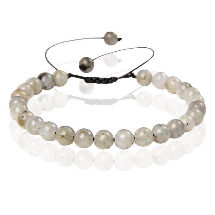 Memphis No.2 Natuursteen Armband Dames - 6mm Flash Stone 1 Memphis No.2 Natuursteen Armband Dames - 6mm Flash Stone