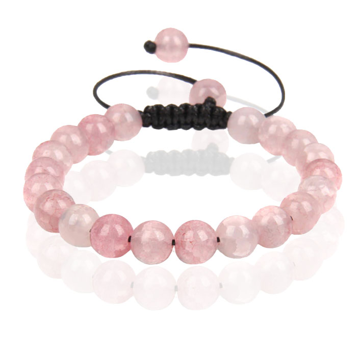 Memphis No.3 Dames Armband - 8mm Light Pink 1 Memphis No.3 Dames Armband - 8mm Light Pink