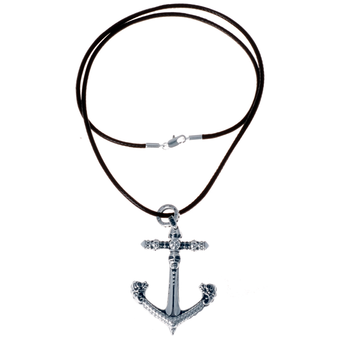 Mendes heren ketting 925 zilver Anchor Skull 1 Mendes heren ketting 925 zilver Anchor Skull