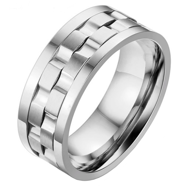 Mendes Jewelry heren ring Edelstaal Tandwiel-21.5mm 1 Mendes Jewelry heren ring Edelstaal Tandwiel-21.5mm