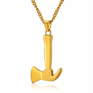 Mendes Jewels kettinghanger heren Goudkleurig Axe