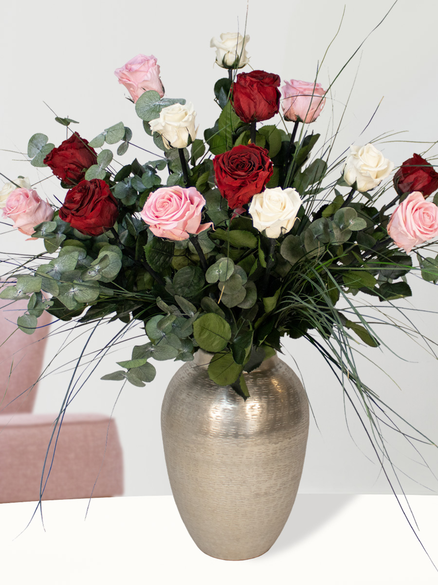 Mix boeket long life rozen | Large 1 Mix boeket long life rozen | Large