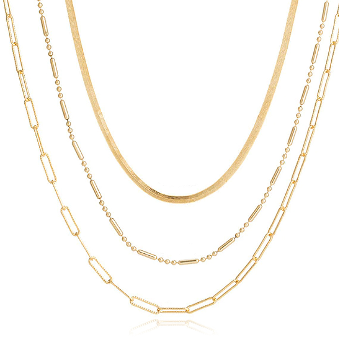 Multilayer Ketting Fancy LGT JWLS - 3 lagen 1 Multilayer Ketting Fancy LGT JWLS - 3 lagen