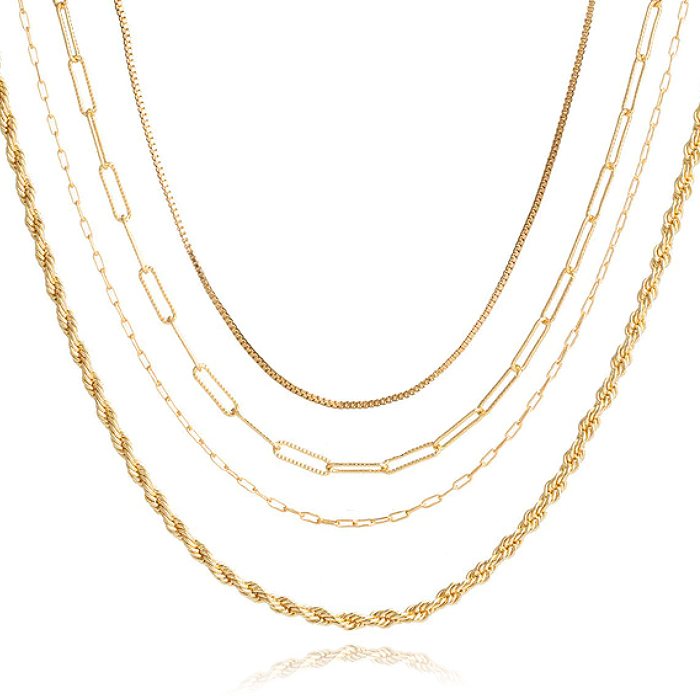 Multilayer Ketting Fancy LGT JWLS - 4 lagen 1 Multilayer Ketting Fancy LGT JWLS - 4 lagen