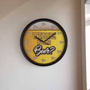 Wandklok 'Time for Beer' - 29 cm