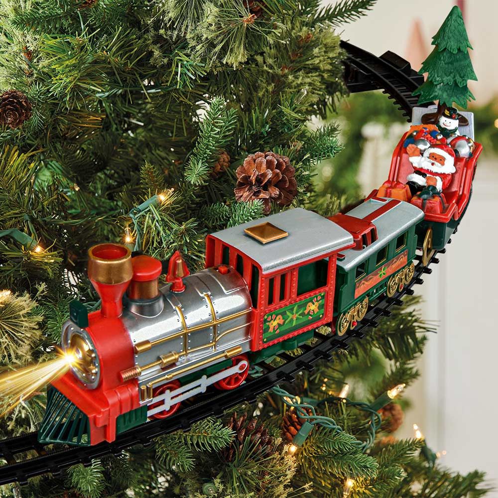 Trein set voor in de kerstboom - Christmas Tree Train Set 1 Trein set voor in de kerstboom - Christmas Tree Train Set