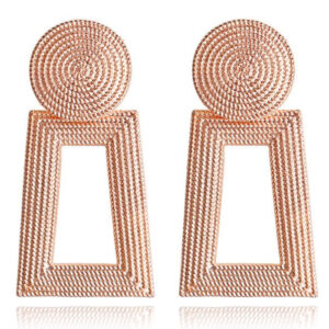 Vintage Oorhangers Cilla - Rose Goudkleurig