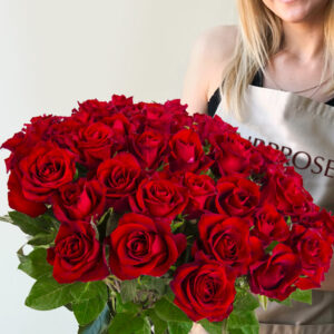 30 rode rozen - XL rozen - EverRed