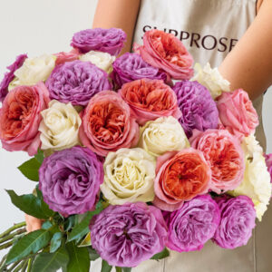 Mix boeket paars-roze-wit | Rozen uit Ecuador