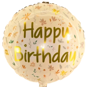 Happy birthday creme heliumballon