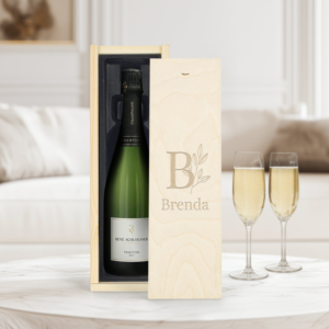 Champagne in gegraveerde kist - René Schloesser (750ml)