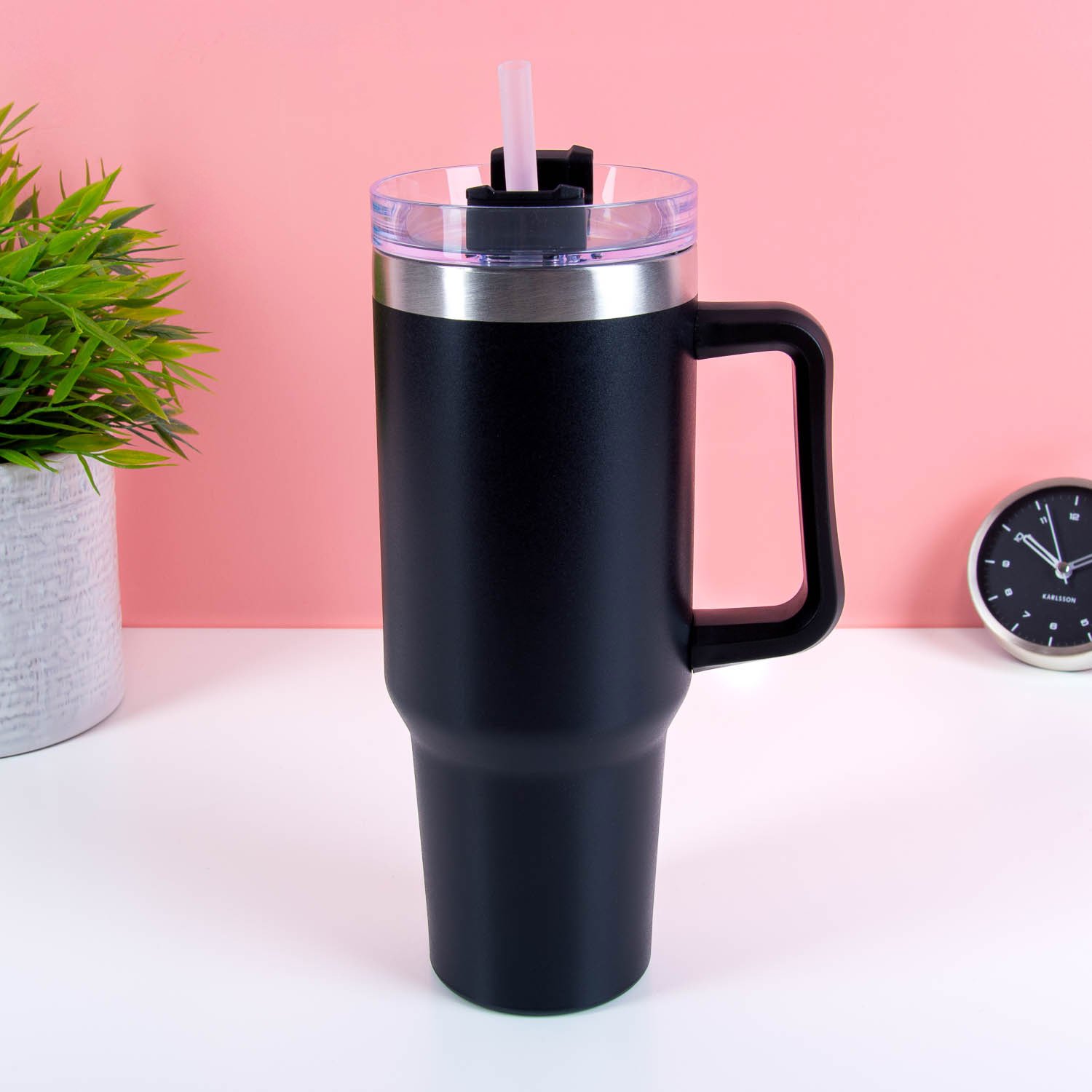 XXL thermosbeker (1,2 liter) - Zwart 1 XXL thermosbeker (1,2 liter) - Zwart