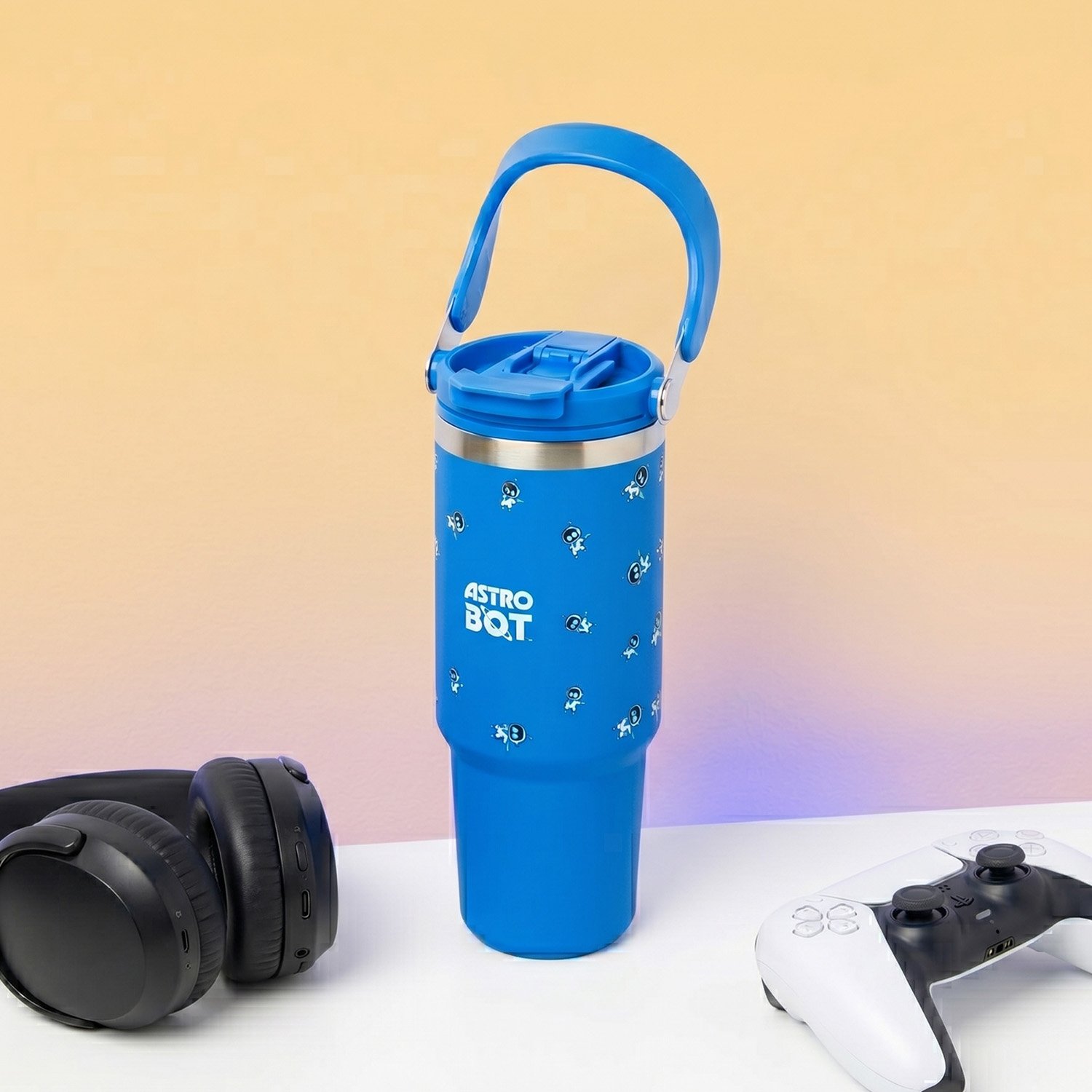 Astro Bot thermosbeker met handvat (900 ml) 1 Astro Bot thermosbeker met handvat (900 ml)