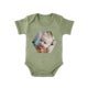 Romper bedrukken - Korte mouw - Groen - 50/56