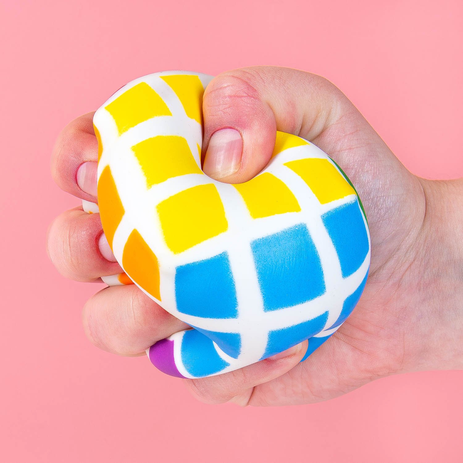 Puzzelkubus stressbal 1 Puzzelkubus stressbal