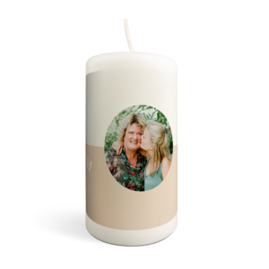 Kaars bedrukken - 13 x 7 cm