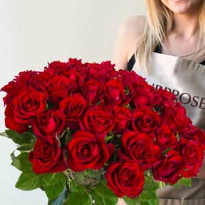 30 rode rozen - XL rozen - EverRed