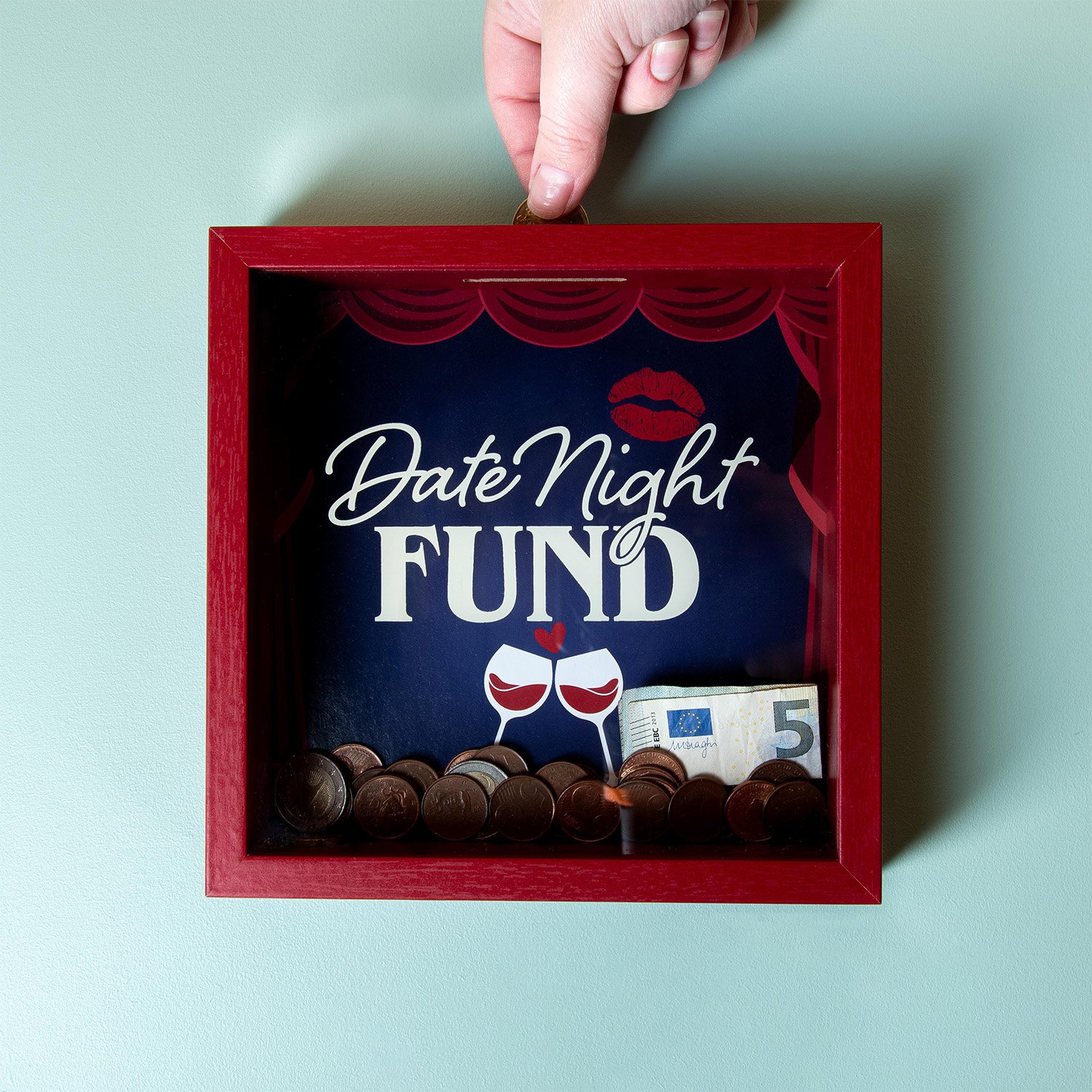 Houten spaarpot - Date Night Fund 1 Houten spaarpot - Date Night Fund