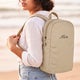 Geborduurde rugzak - Volwassenen - Taupe - Puffy stijl