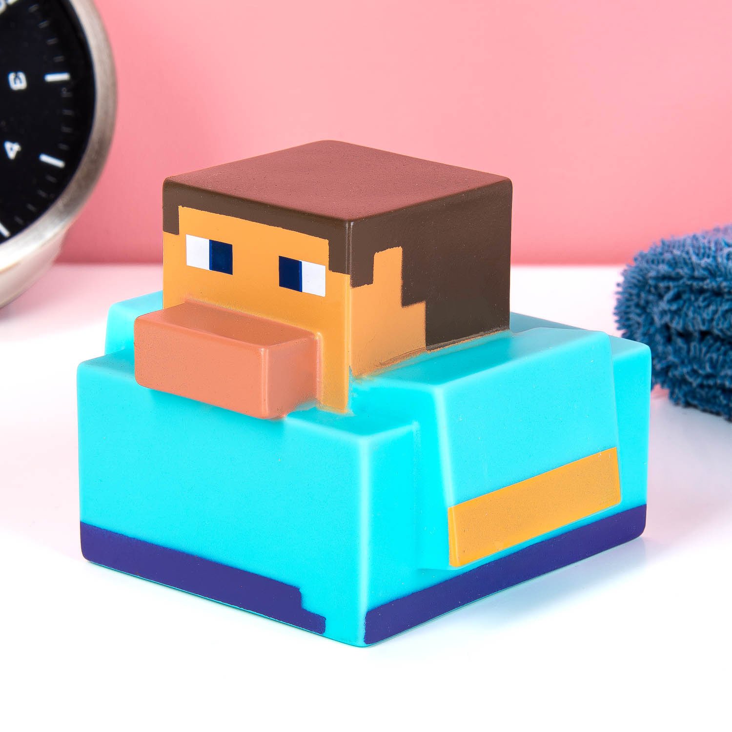 Minecraft Steve badeendje 1 Minecraft Steve badeendje