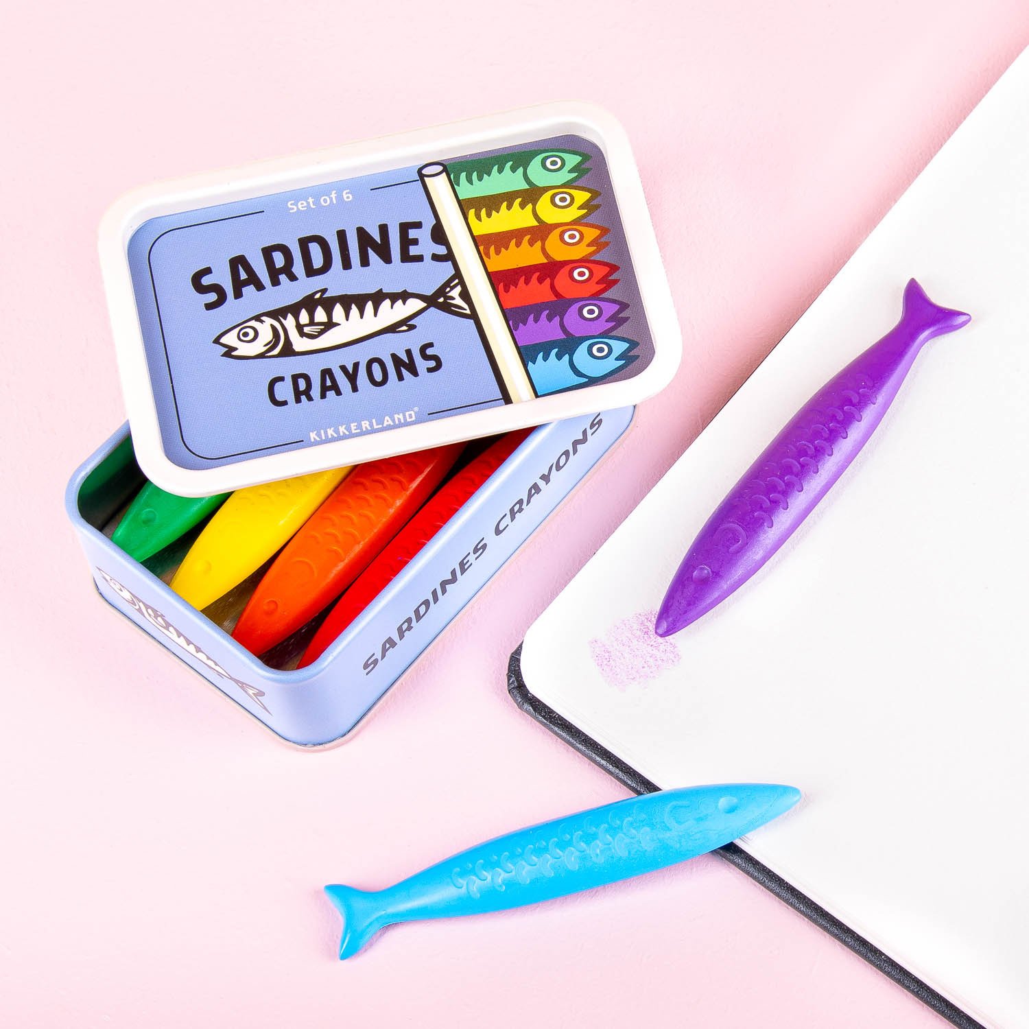Sardientjes waskrijtjes 1 Sardientjes waskrijtjes