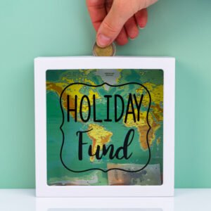 Transparante spaarpot - Holiday Fund