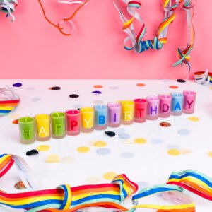 Happy Birthday kaarsen (set van 13)