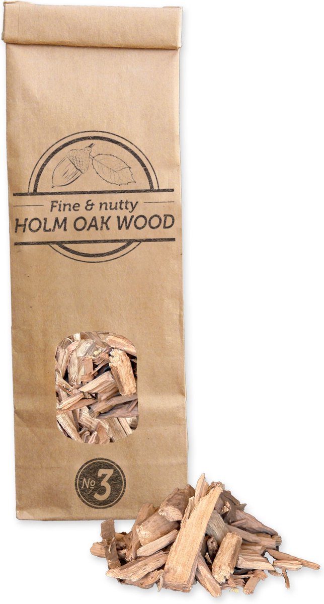 SOW Steeneikhout Rookchips Nr3 - Diepe Rooksmaak - Handige Verpakking - 500 ml 1 SOW Steeneikhout Rookchips Nr3 - Diepe Rooksmaak - Handige Verpakking - 500 ml