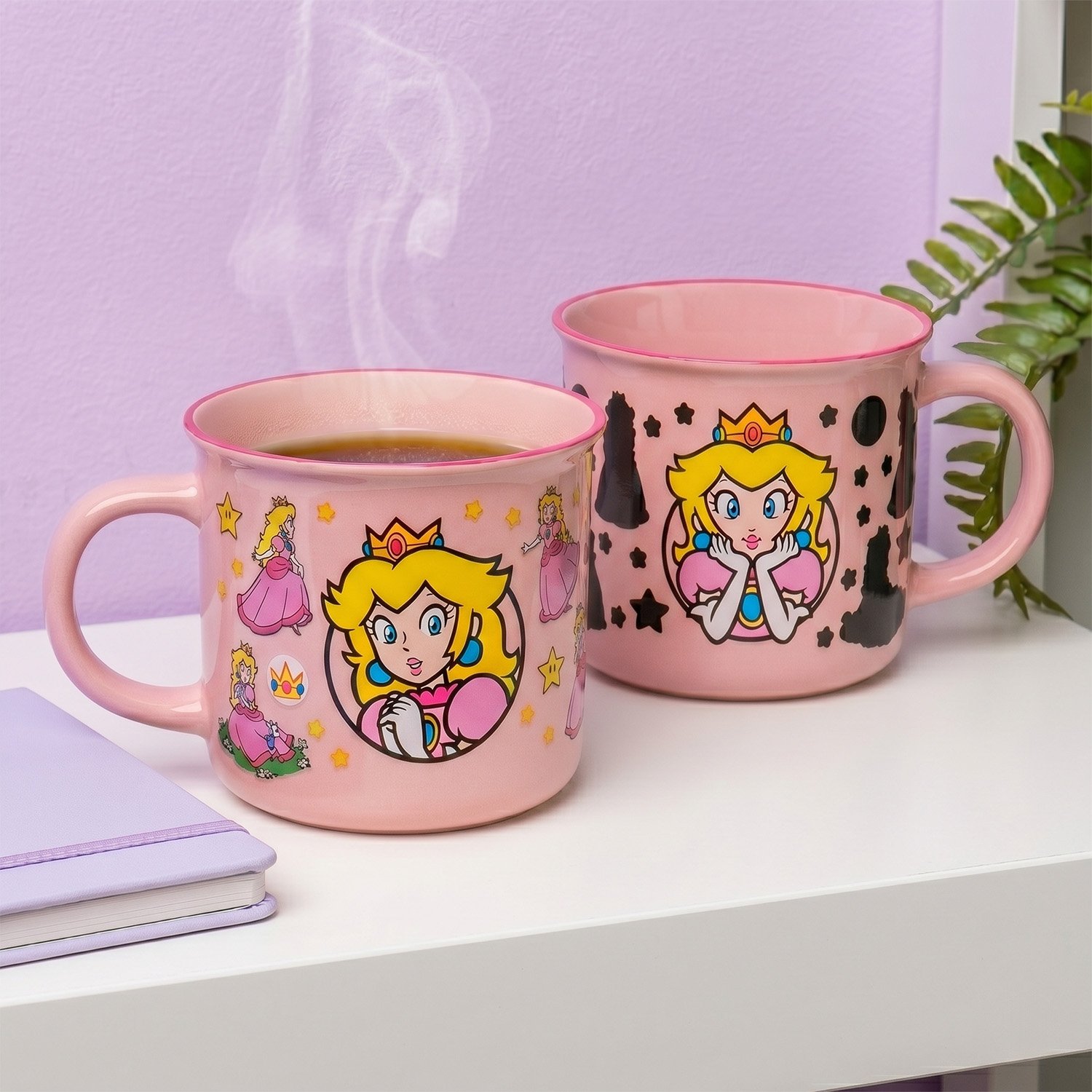 Super Mario Princess Peach warmtegevoelige mok 1 Super Mario Princess Peach warmtegevoelige mok