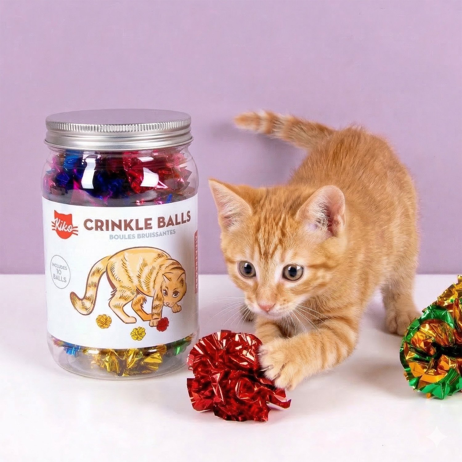 Kiko balletjes voor katten (set van 10) 1 Kiko balletjes voor katten (set van 10)