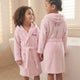 Kinderbadjas met naam - Roze - 4/6 jaar